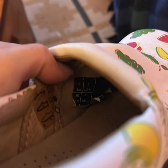 Dr. Martens White Fruit Print Clogs - Picture 3 of 5